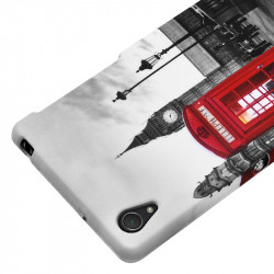 Housse Etui Coque Semi Rigide pour Sony Xperia Z2 avec motif KJ03B + Film de Protection