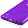Coque S-Line Couleur Violet Translucide pour LG G3 + Film  de Protection
