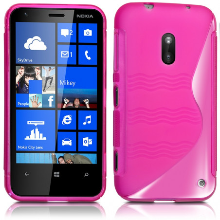  Housse Coque Etui S-Line Couleur pour Nokia Lumia 620 + Film de Protection