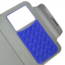 Housse Coque Etui Portefeuille Style Diamant Universel S couleur bleu clair pour Nokia Lumia 635