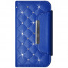 Housse Coque Etui Portefeuille Style Diamant Universel S couleur bleu clair pour Nokia Lumia 635