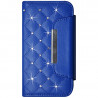 Housse Coque Etui Portefeuille Style Diamant Universel M couleur bleu clair pour Polaroid Topaz Pro450b