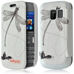 Etui à rabat porte-carte pour Nokia Asha 302 avec motif LM01 + Film de Protection