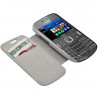 Coque Housse Etui à rabat latéral et porte-carte pour Nokia Asha 302 avec motif KJ12 + Film de Protection