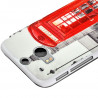 Coque Housse Etui à rabat latéral et porte-carte pour HTC One M8 avec motif KJ03B + Film de Protection