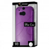 Etui à rabat latéral et porte-carte Violet pour HTC One M8 + Film de Protection