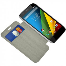 Etui à rabat porte-carte pour Motorola Moto G avec motif HF01 + Film de Protection
