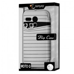 Coque Housse Etui à rabat latéral et porte-carte pour Motorola Moto G avec motif SC04 + Film de Protection