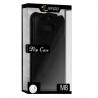 Housse Etui Coque Rigide à Clapet pour HTC One M8 couleur Noir + Film de Protection 