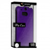 Housse Etui Coque Rigide à Clapet pour HTC One M8 couleur Violet + Film de Protection 