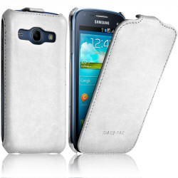 Housse Etui Coque Rigide à Clapet pour Samsung Galaxy Core couleur + Film de Protection 