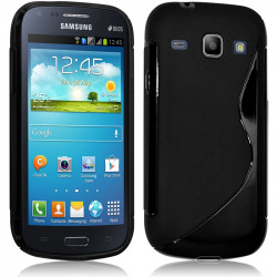 Housse Etui Coque S-Line couleur Noir pour Samsung Galaxy Core + Film de Protection 