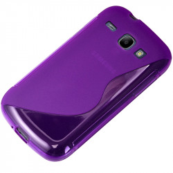 Housse Etui Coque S-Line couleur Violet pour Samsung Galaxy Core + Film de Protection 