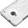Etui à rabat latéral et porte-carte blanc pour HTC One M7 + Film de Protection