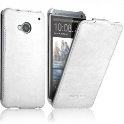 Housse Etui Coque Rigide à Clapet pour HTC One M7+ Film de Protection 