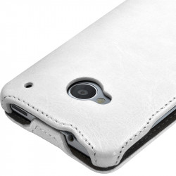 Housse Etui Coque Rigide à Clapet pour HTC One M7+ Film de Protection 