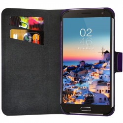 Housse Etui Suppport Universel M Couleur Violet pour Samsung Galaxy Core Prime