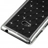 Housse Etui Coque rigide style Diamant couleur Noir pour Nokia Lumia 625 + Film de Protection