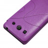 Coque Housse Etui à rabat latéral et porte-carte Couleur Violet pour Huawei Ascend G525 + Film de Protection