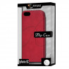 Etui à rabat latéral et porte-carte Couleur Rose Fushia pour Apple iPhone 5C + Film de Protection