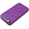 Etui à rabat latéral et porte-carte Couleur Violet pour Apple iPhone 5C + Film de Protection