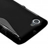 Housse Etui Coque S-Line couleur Noir pour Sony Xperia L + Film de Protection 
