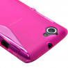 Housse Etui Coque S-Line couleur Rose Fushia pour Sony Xperia L + Film de Protection 
