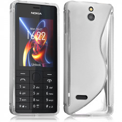 Housse Etui Coque S-Line Style Translucide pour Nokia 515 + Film de Protection 