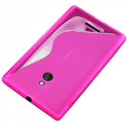 Housse Etui Coque S-Line couleur Rose Fushia pour Nokia XL + Film de Protection 