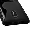 Coque S-Line couleur Noir pour Nokia Asha 210 + Film de Protection 