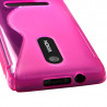 Coque S-Line couleur Rose Fushia pour Nokia Asha 210 + Film de Protection 