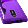 Housse Etui Coque S-Line couleur Violet pour Nokia Asha 210 + Film de Protection 