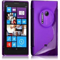 Housse Etui Coque S-Line couleur Violet pour Nokia Lumia 1020 + Film de Protection 
