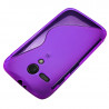 Housse Etui Coque S-Line couleur Violet pour Motorola Moto G + Film de Protection 