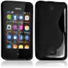 Coque S-Line couleur Noir pour Nokia Asha 501 + Film de Protection 