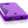 Coque S-Line couleur Violet pour Nokia Asha 501 + Film de Protection 