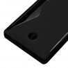 Housse Etui Coque S-Line couleur Noir pour Nokia X + Film de Protection 