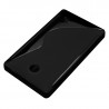 Housse Etui Coque S-Line couleur Noir pour Nokia X + Film de Protection 