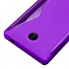 Housse Etui Coque S-Line couleur Violet pour Nokia X + Film de Protection 