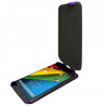 Housse Etui Coque Rigide à Clapet couleur Violet pour Motorola Moto G + Film de Protection 