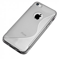 Housse Etui Coque S-Line Style Translucide pour Apple iPhone 5C + Film de Protection 
