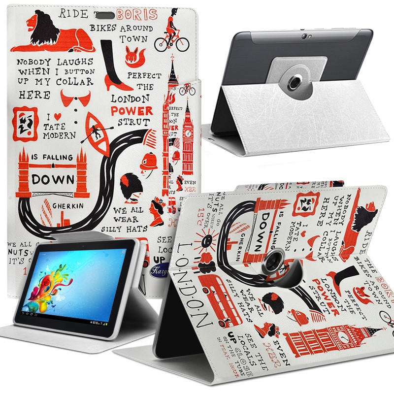 Housse Etui Motif Universel L pour Tablette Samsung Galaxy Tab 4 10,1” 