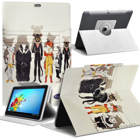 Housse Etui Motif Universel L pour Tablette Polaroid Diamond 10,1"  