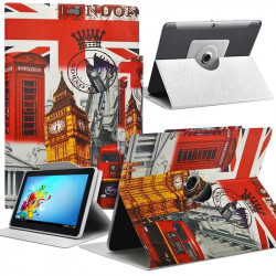 Housse Etui Motif Universel L pour Tablette Polaroid Diamond 9" 