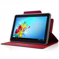 Housse Etui Universel S couleur Rouge pour Tablette Lenovo IdeaTab A3000 7”