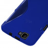 Coque S-Line pour Wiko Rainbow 4G couleur Bleu + Film de Protection