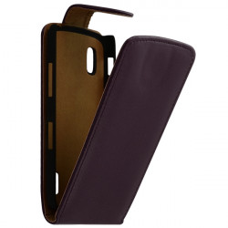 Housse Coque Etui pour LG Google Nexus 4 couleur Violet Foncé