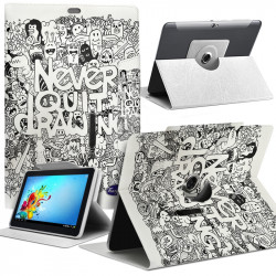 Housse Etui Motif Universel L pour Tablette Acer Aspire Switch 10 10,1" 