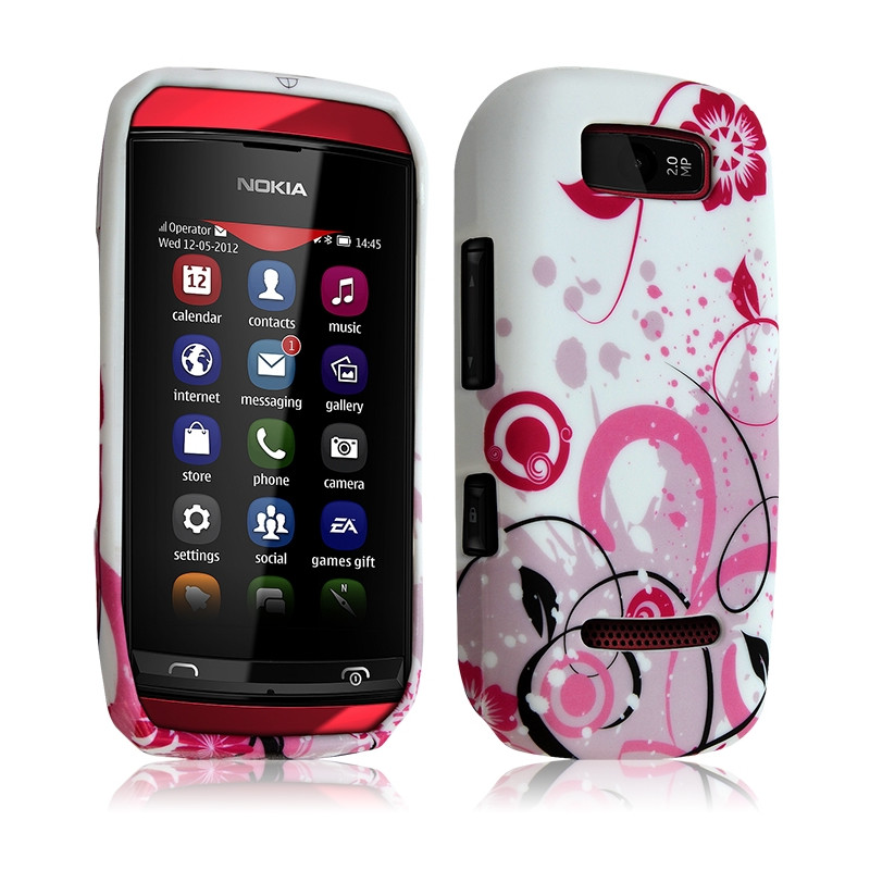 Housse Coque pour Nokia Asha 306 avec Motif HF30