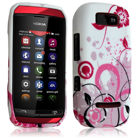 Housse Coque pour Nokia Asha 306 avec Motif HF30